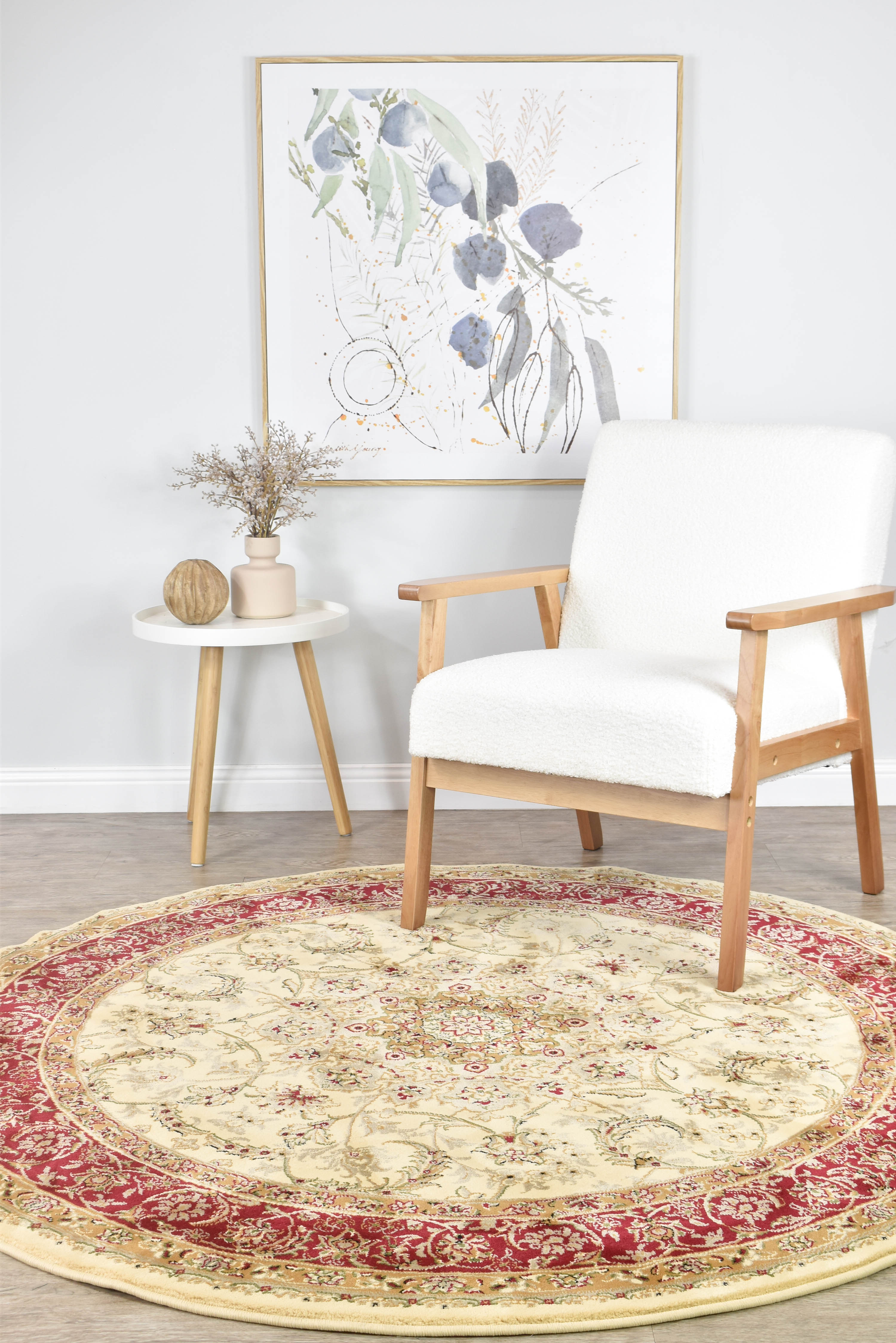 Adelaide 15 Cream Red Rug