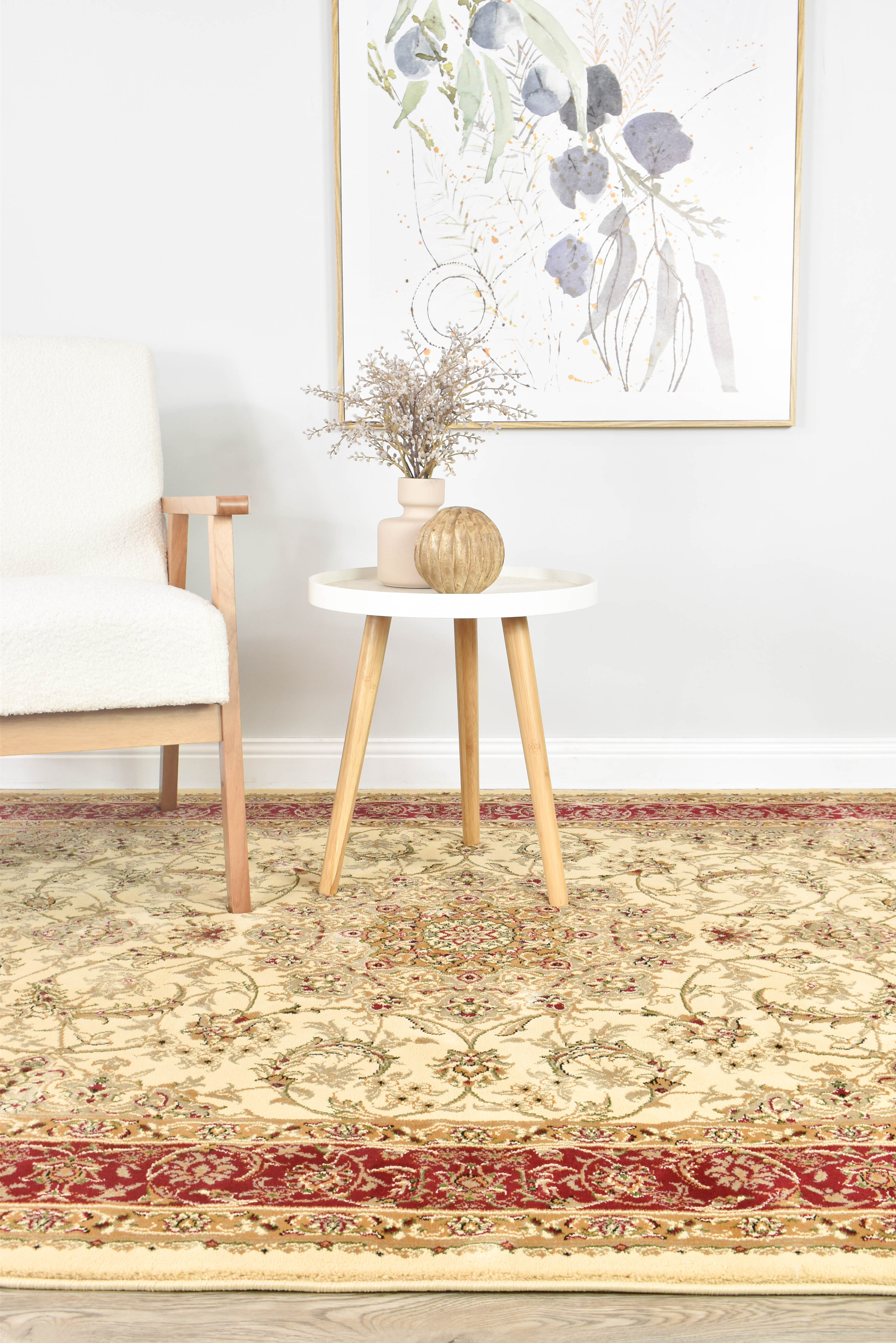Adelaide 15 Cream Red Rug