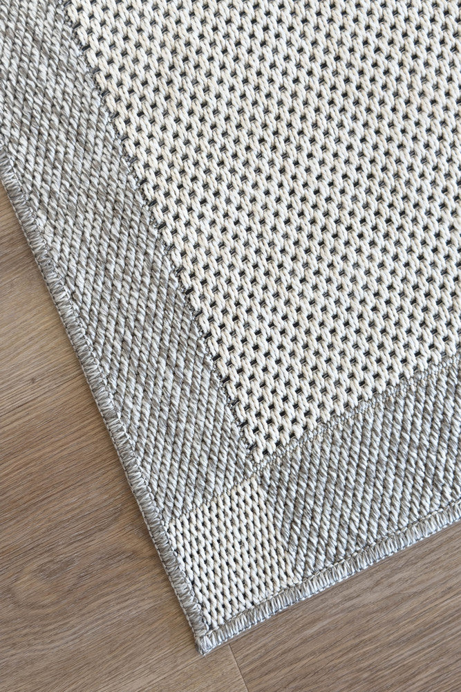 All Seasons Outdoor Cream Grey Runner