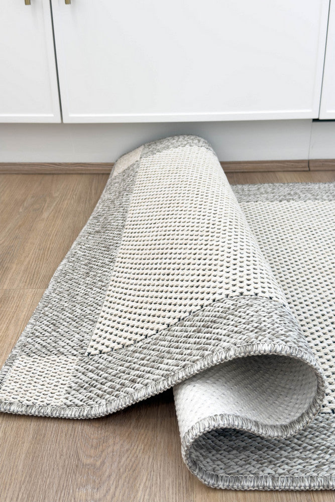 All Seasons Outdoor Cream Grey Runner