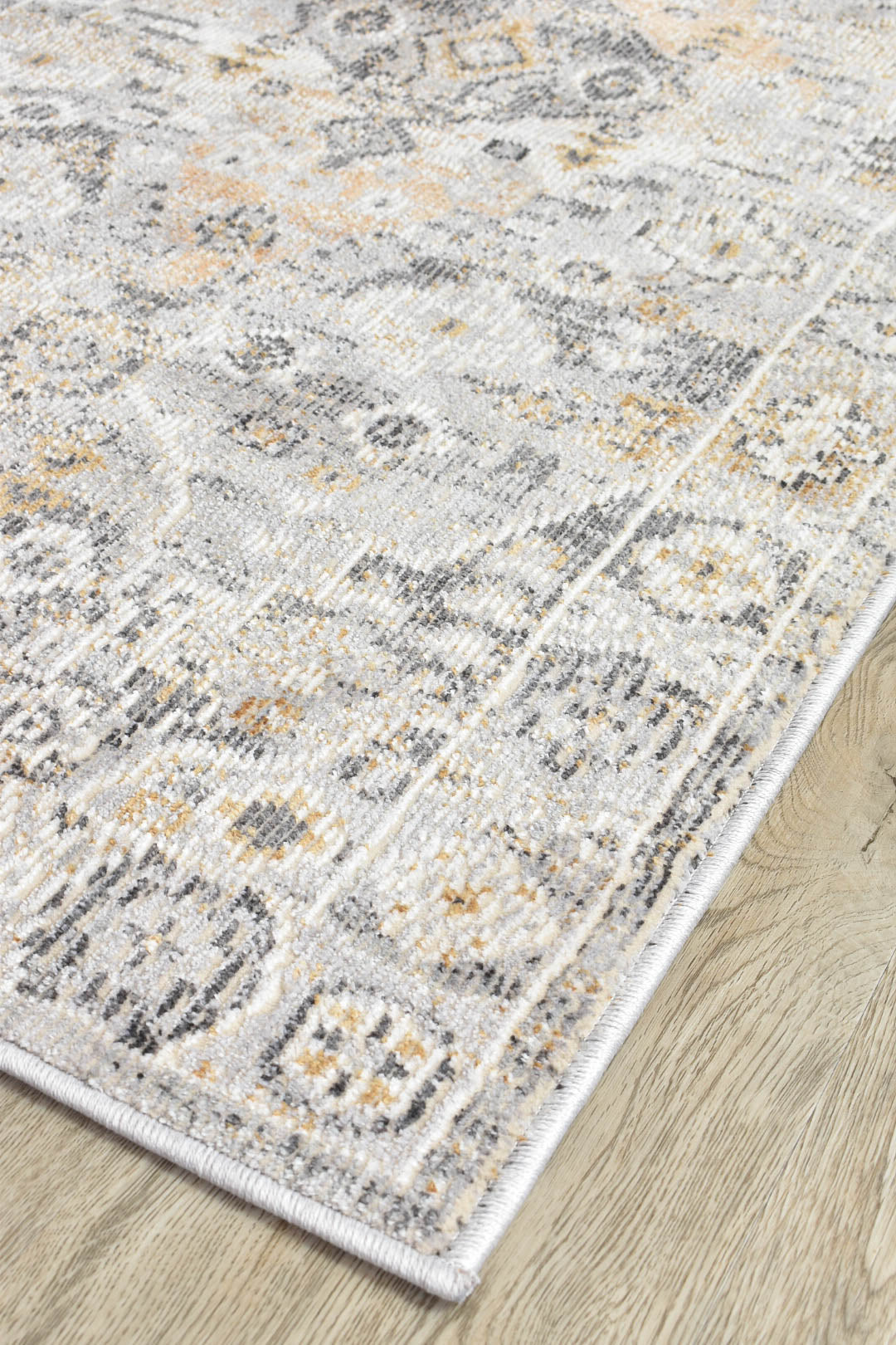 Marakesh Grey Mustard Rug 0320C