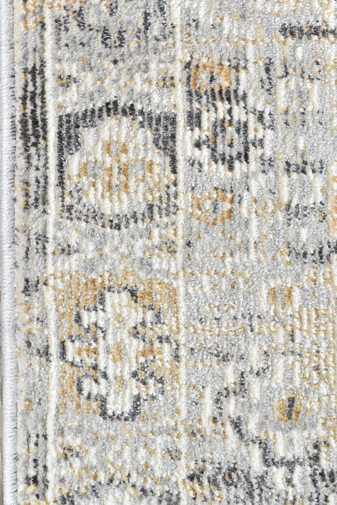 Marakesh Grey Mustard Runner Rug 0320C