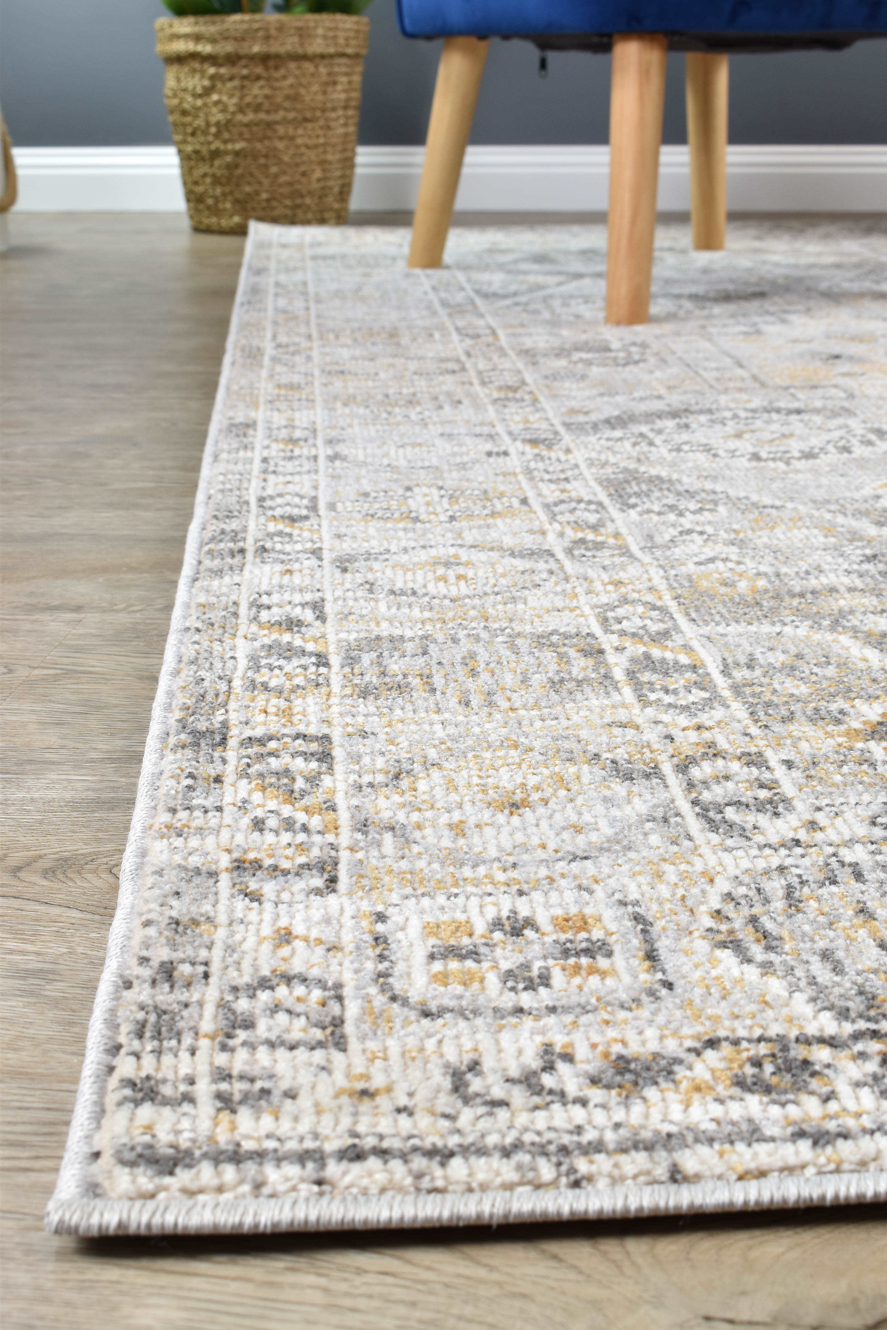 Marakesh Grey Mustard Rug 0320C