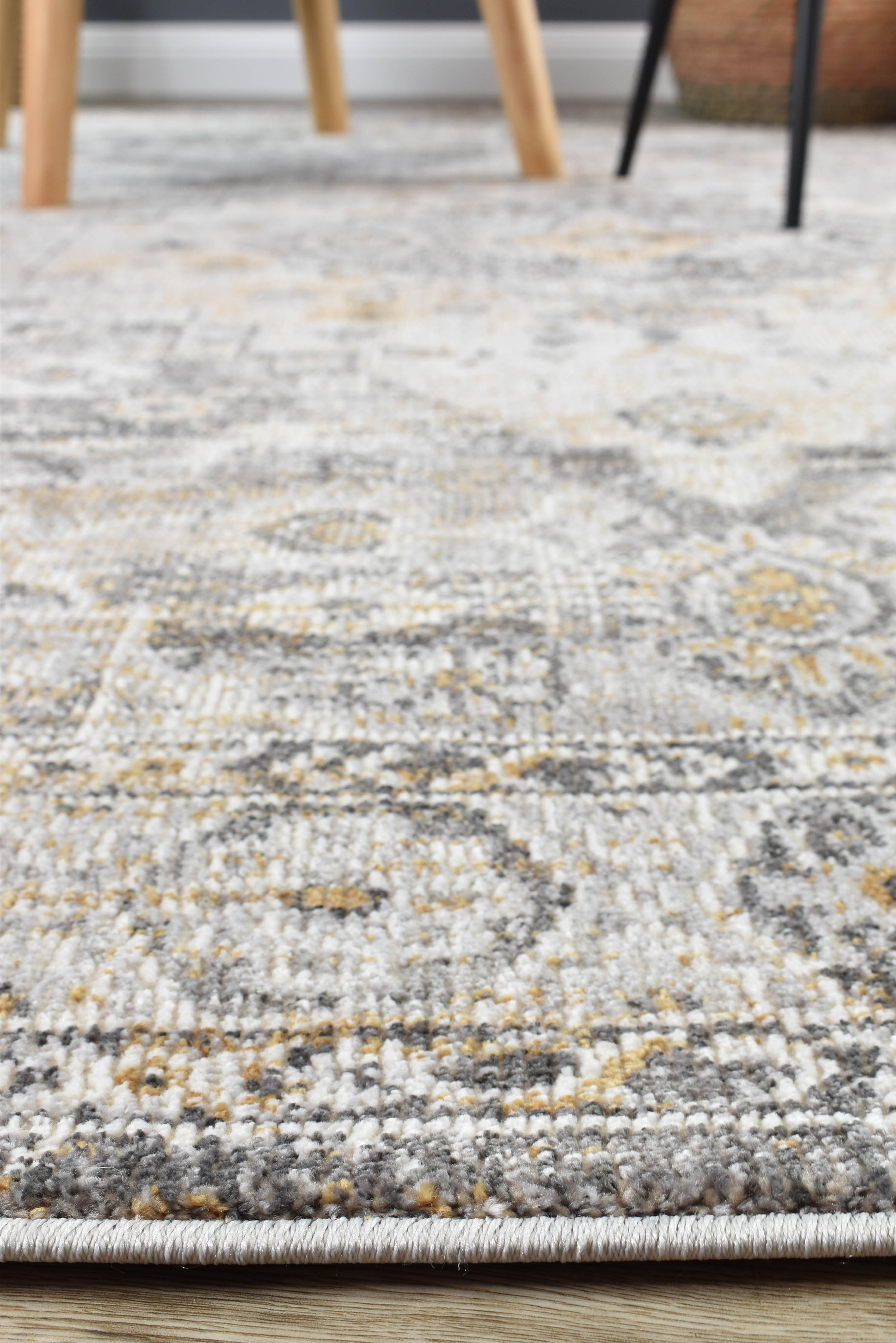 Marakesh Grey Mustard Rug 0320C
