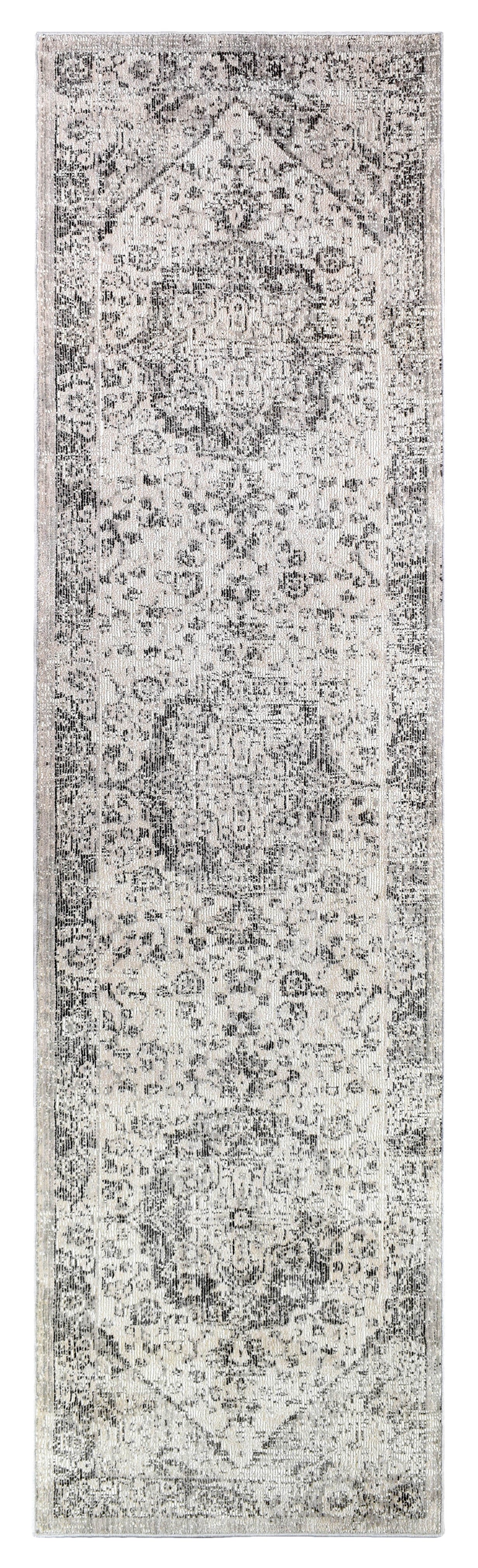 Marakesh Grey Runner Rug 0321B