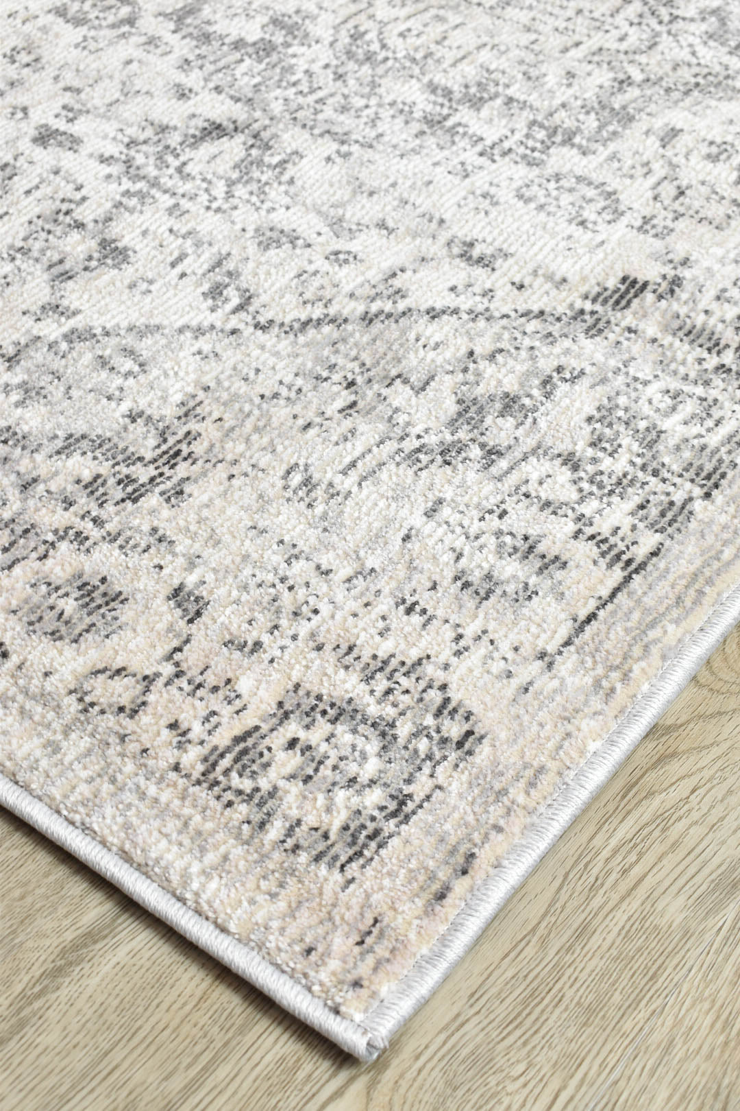Marakesh Grey Runner Rug 0321B