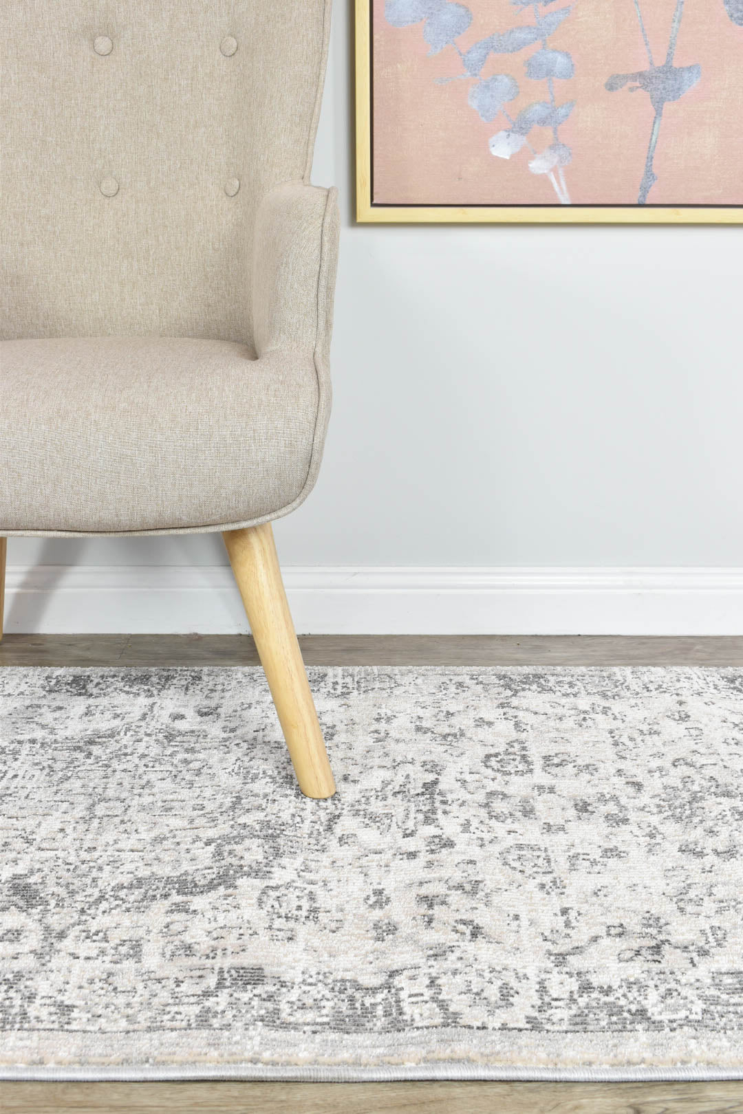 Marakesh Grey Runner Rug 0321B