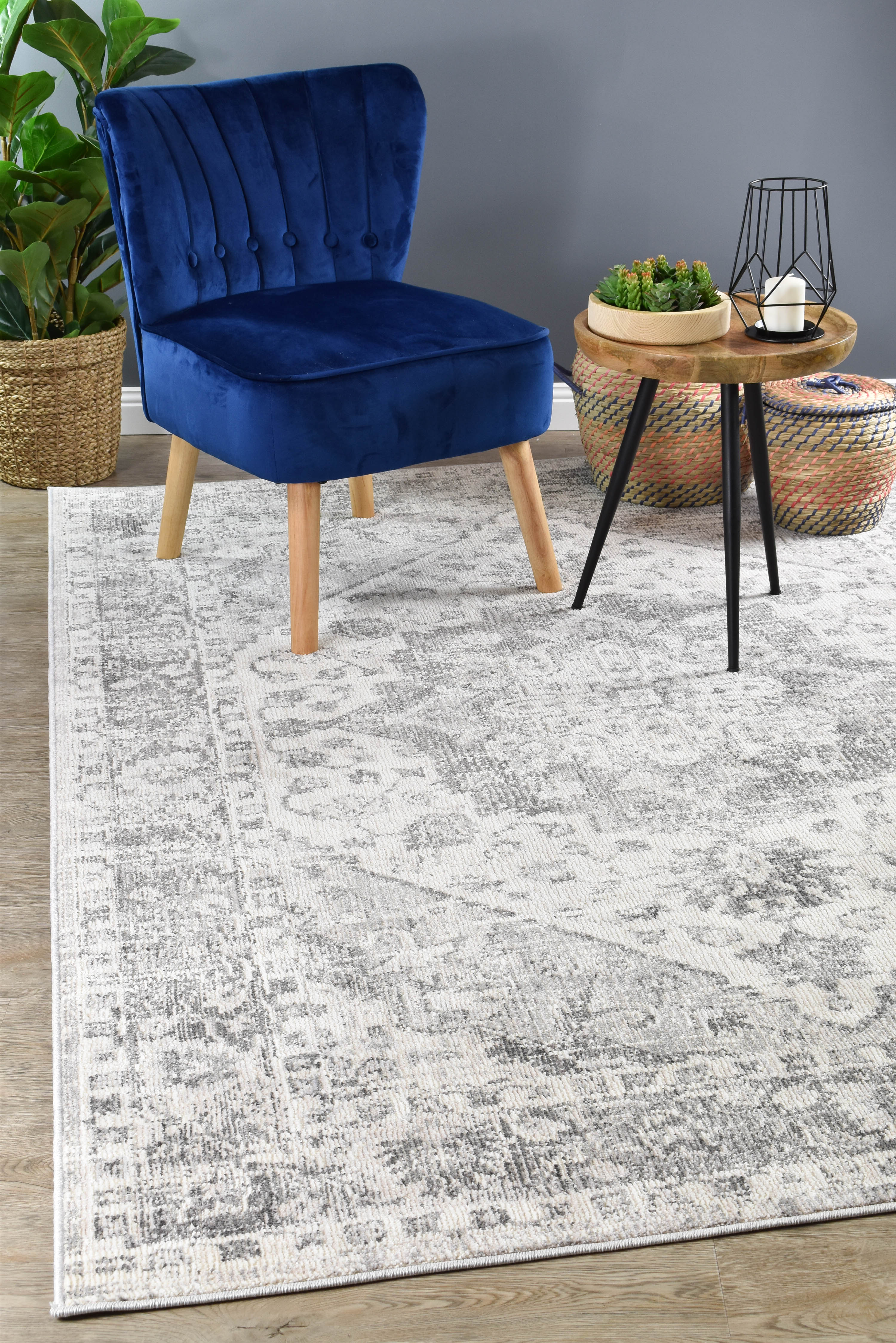 Marakesh Grey Rug 0321B