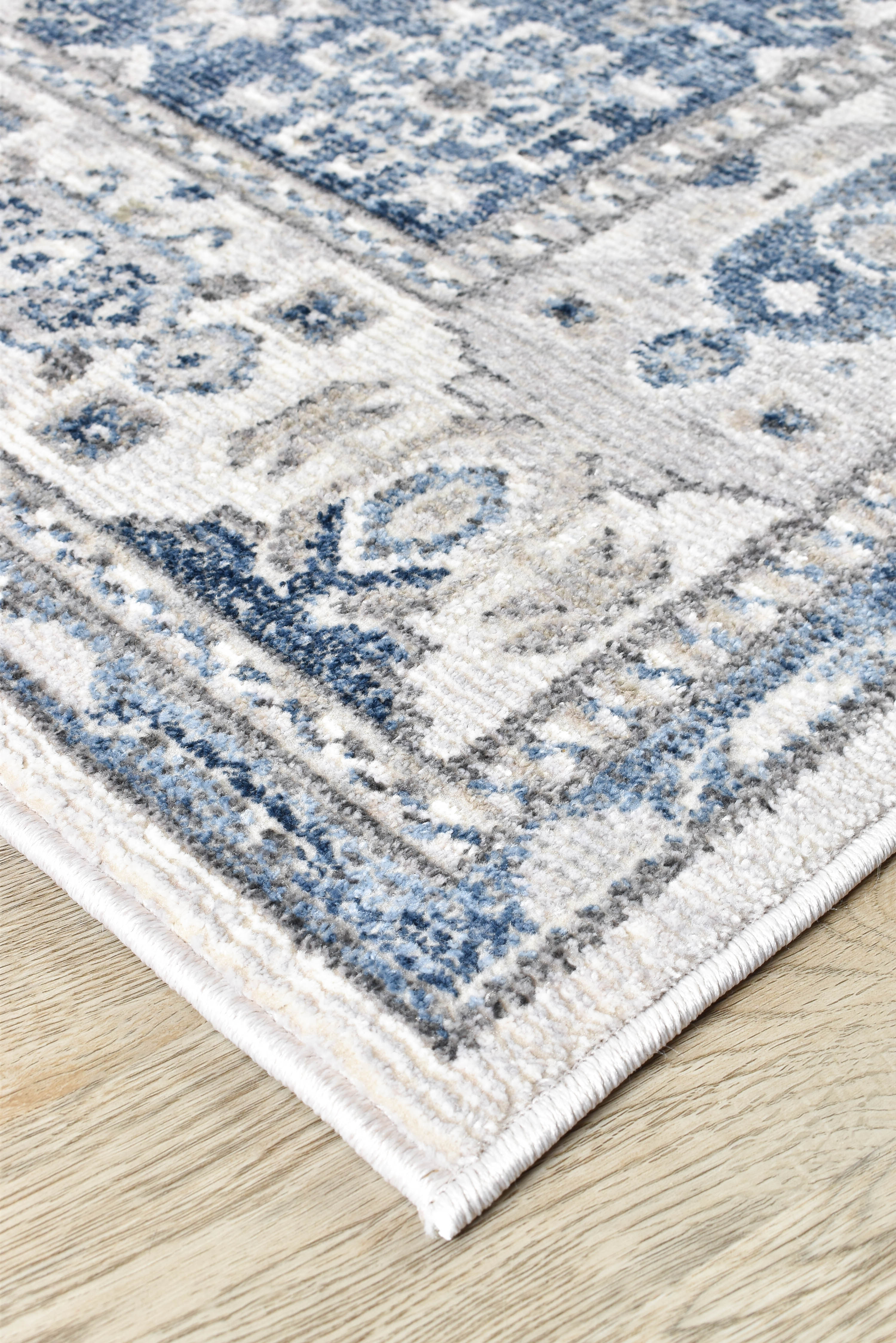 Marakesh Cream Blue Rug A161A