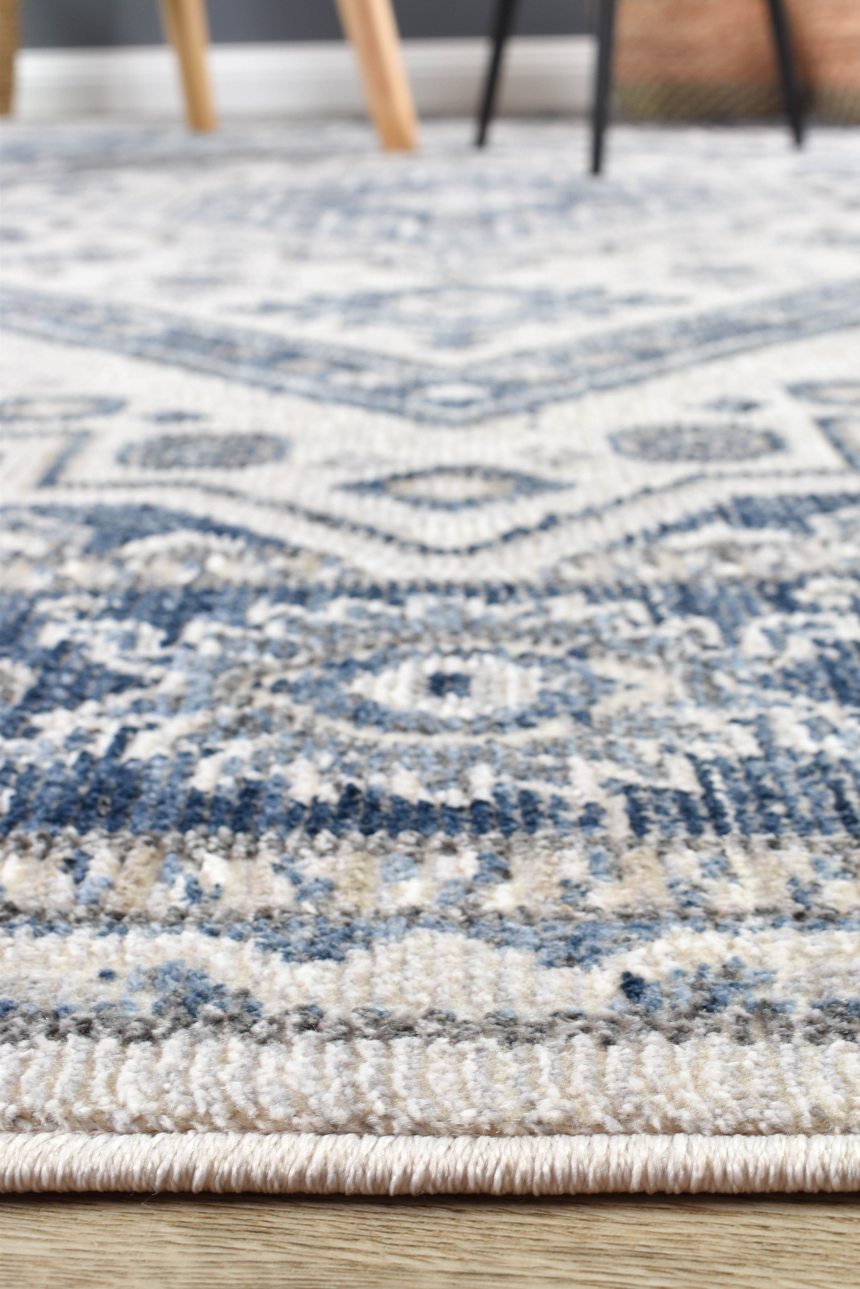 Marakesh Cream Blue Rug A161A