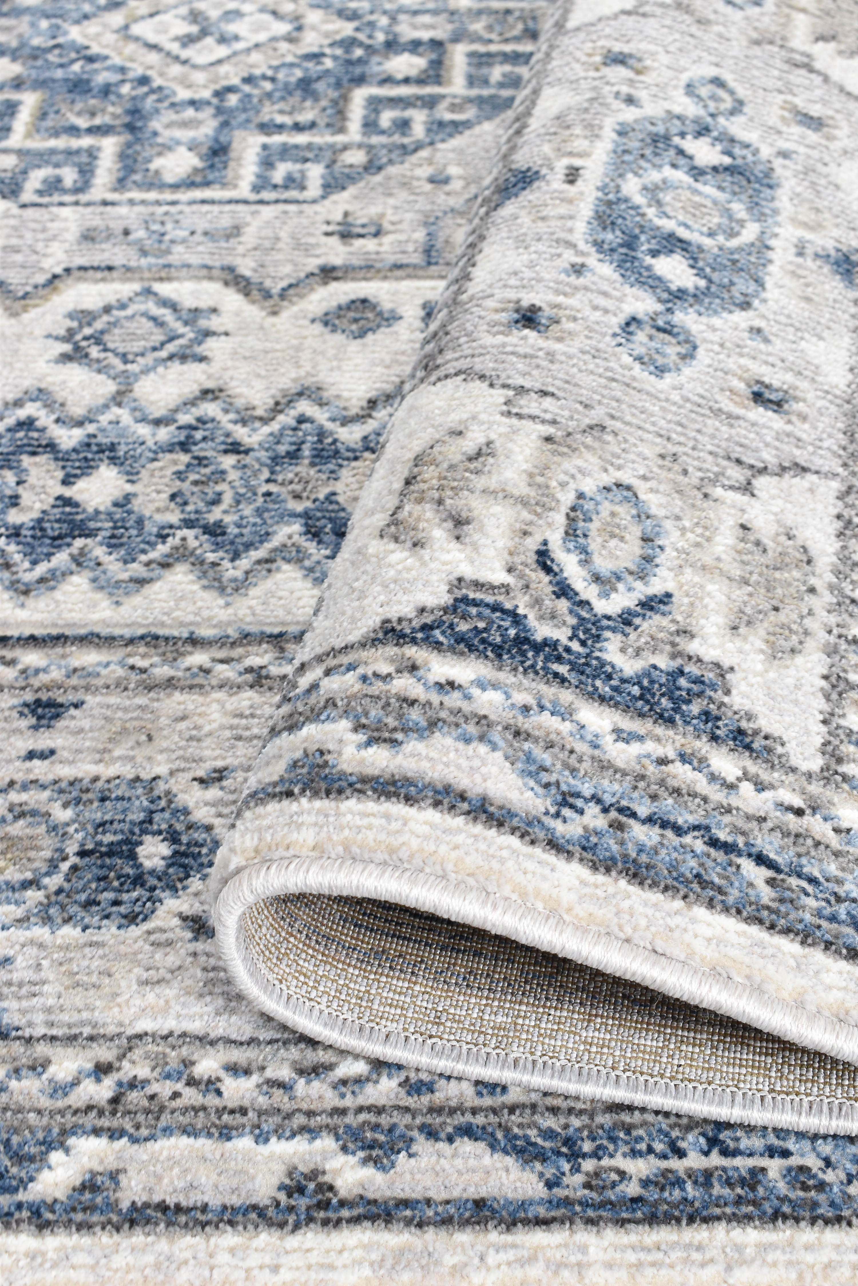 Marakesh Cream Blue Rug A161A
