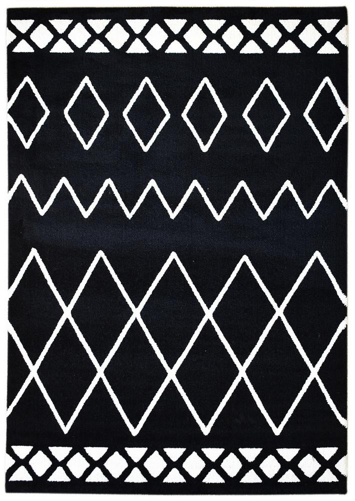 Maya Berber Black White Rug 63207-630