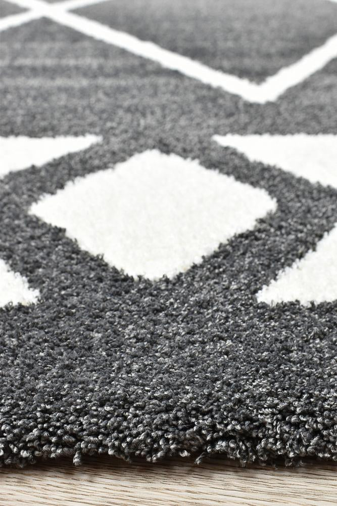 Maya Berber Grey White Rug 63207-690