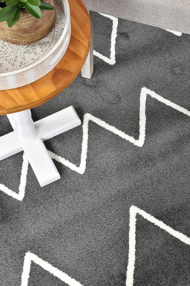 Maya Berber Grey White Rug 63207-690