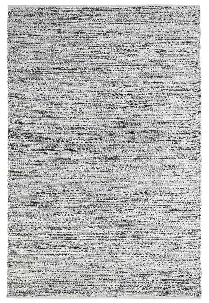 Alby Wool Ivory Black Rug