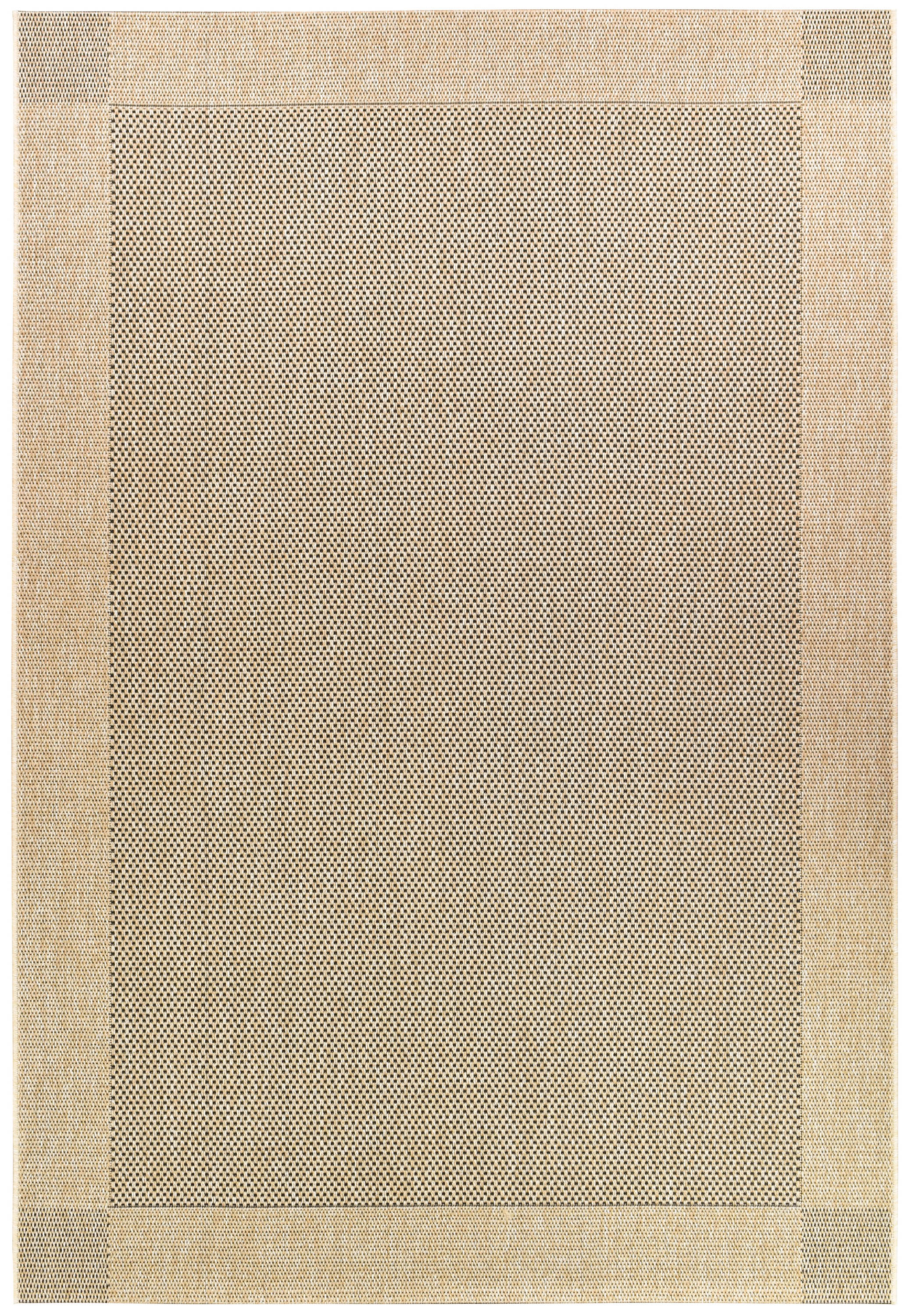 All Seasons Sisal Sand Black Rug 3900-820