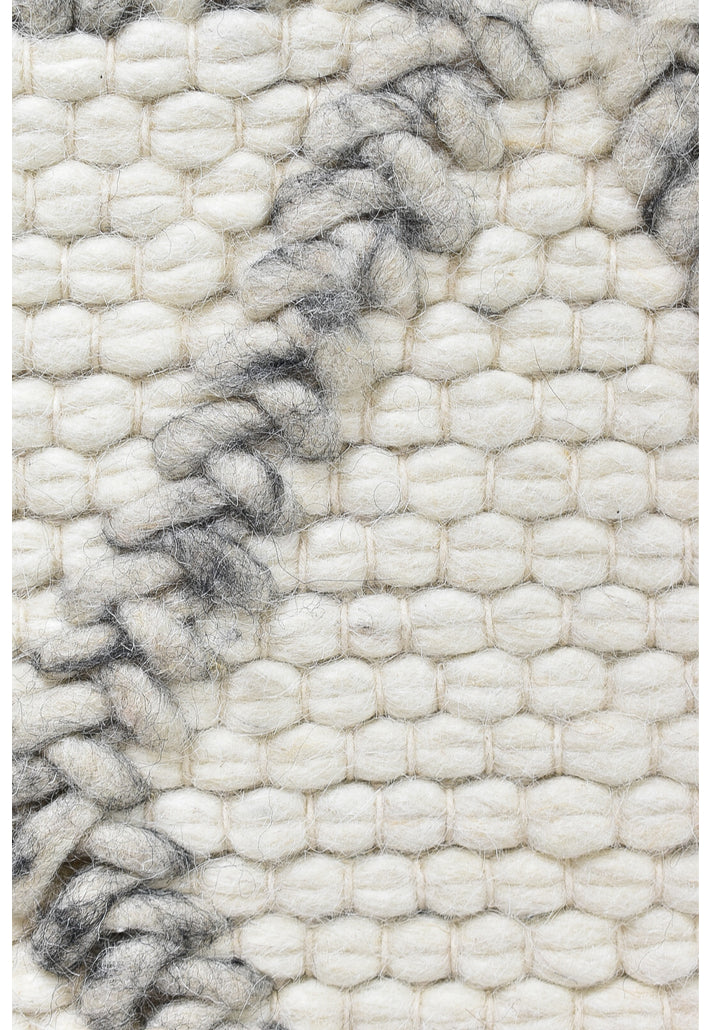 Catalina Wool White Silver Rug