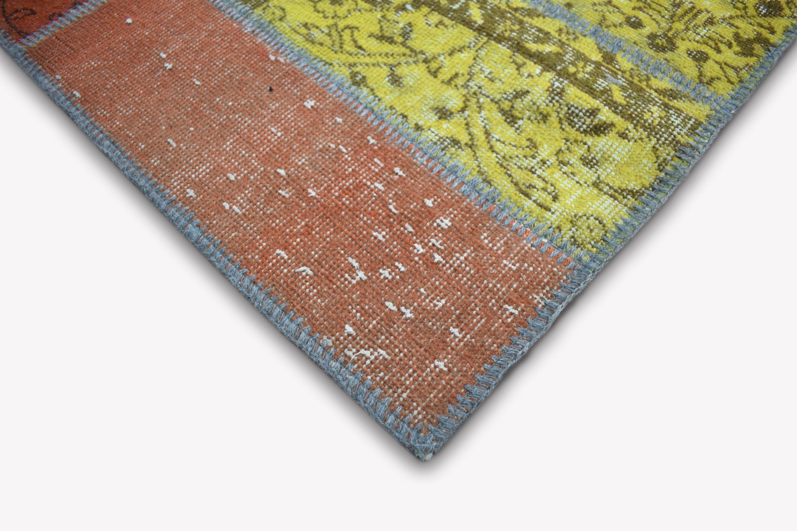 Handmade Persian Patchwork Multi Coloured Rug