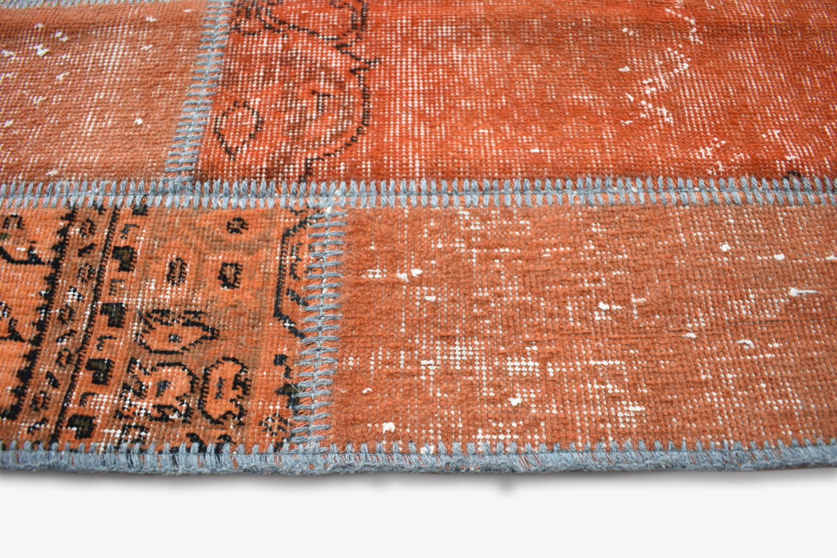 Handmade Persian Patchwork Multi Coloured Rug