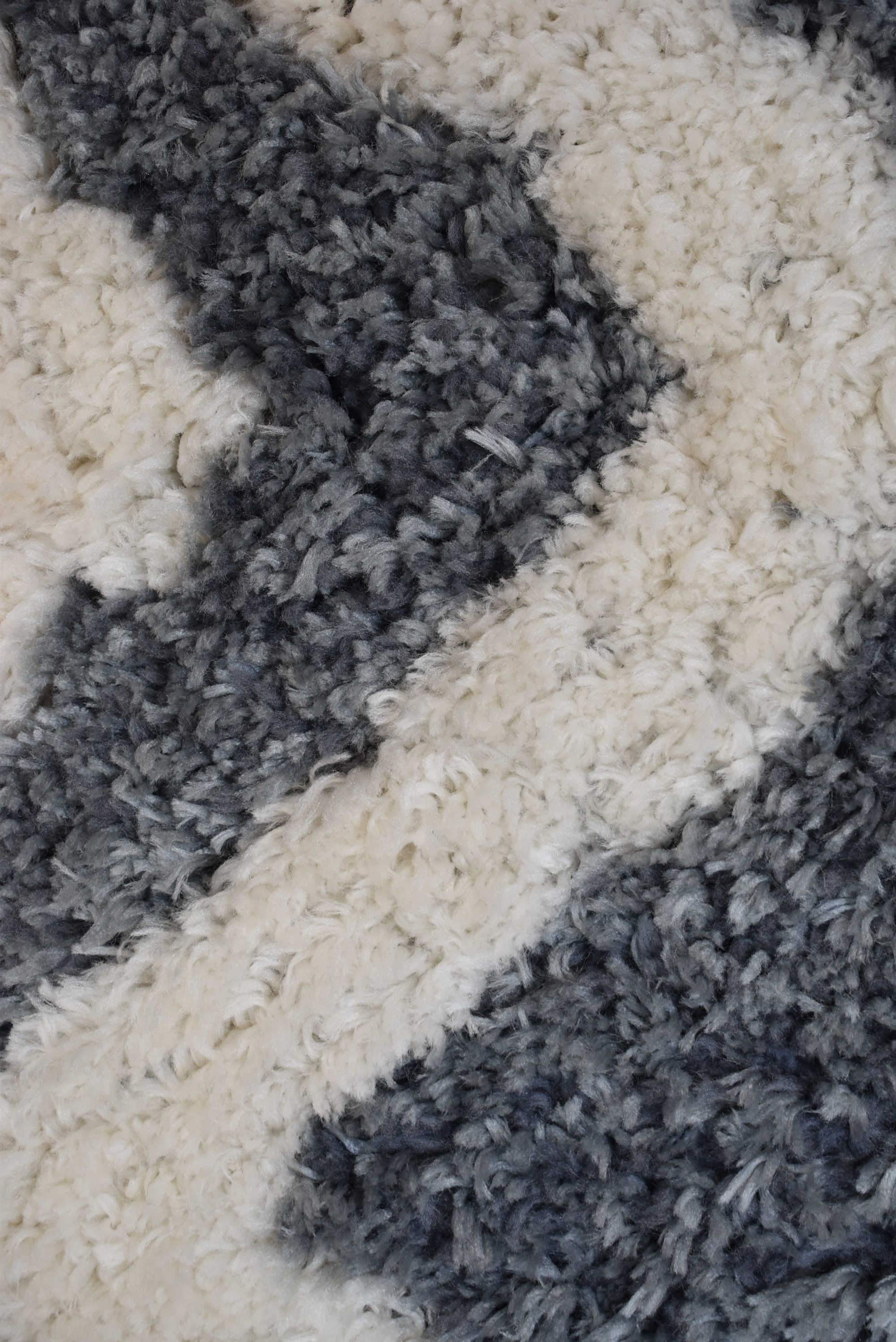 Auckland Shaggy Grey Mix Rug