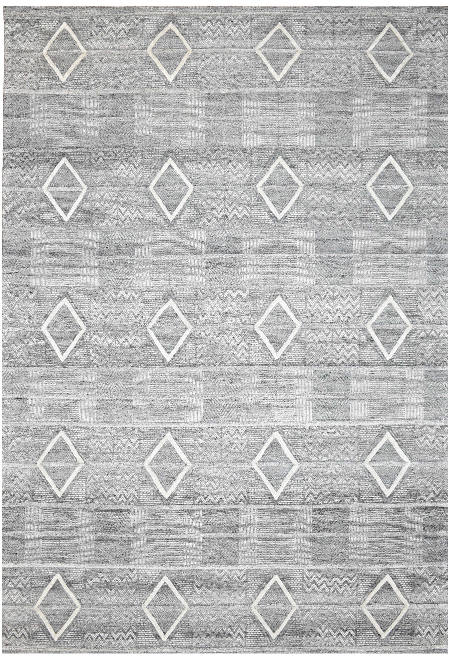 Medina Silver Wool Rug