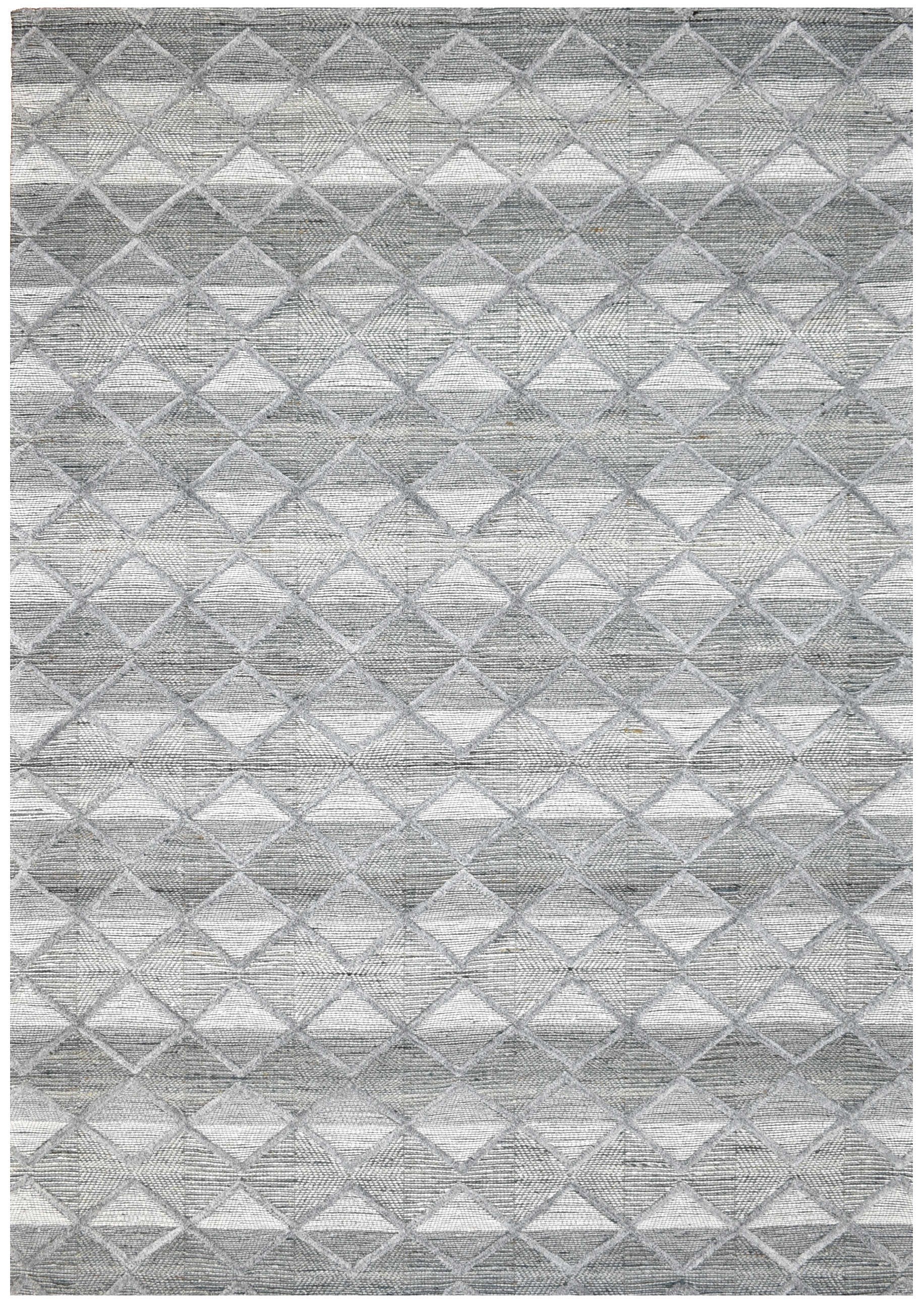 Medina Silver Teal Wool Rug