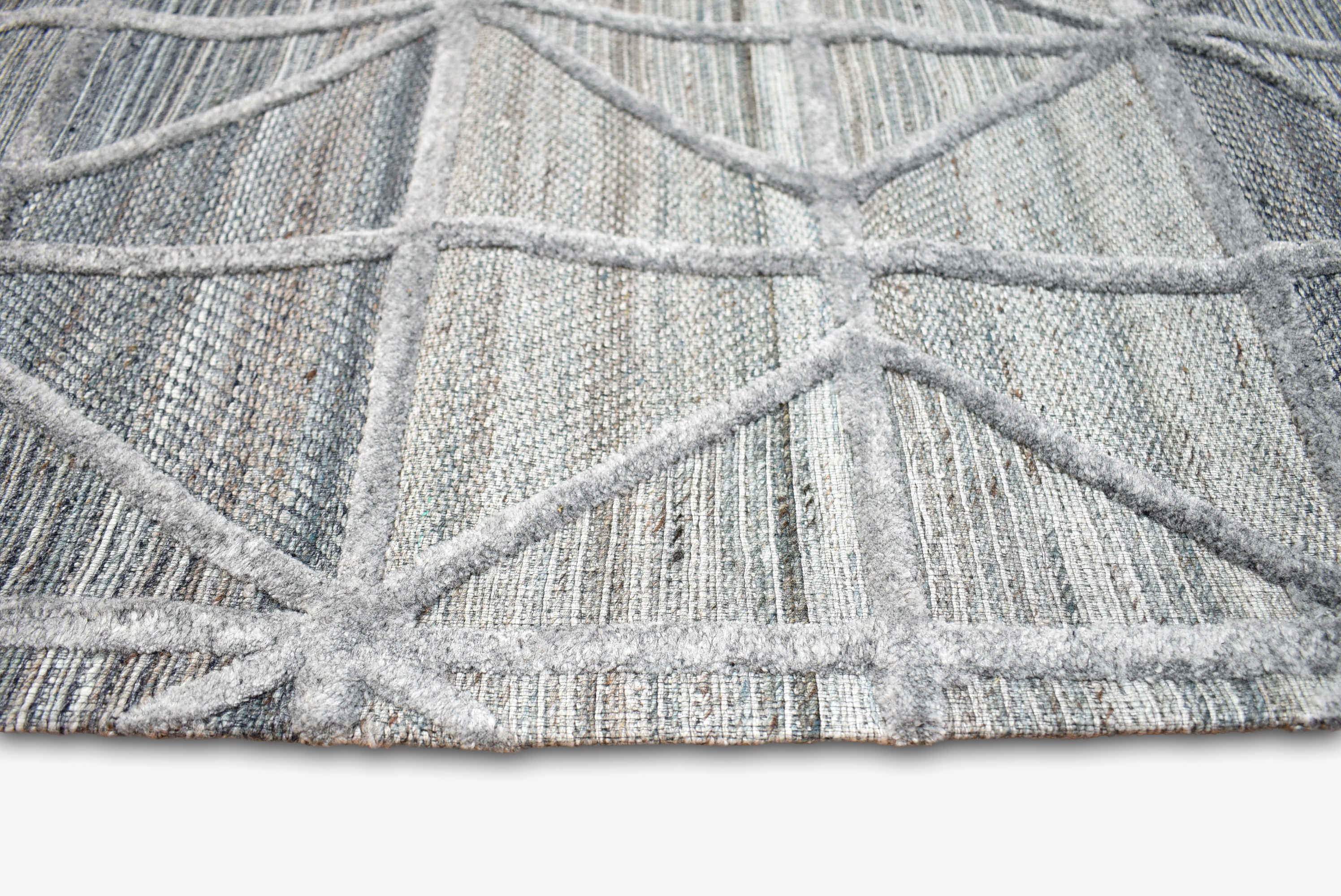 Medina Slate Grey Wool Rug