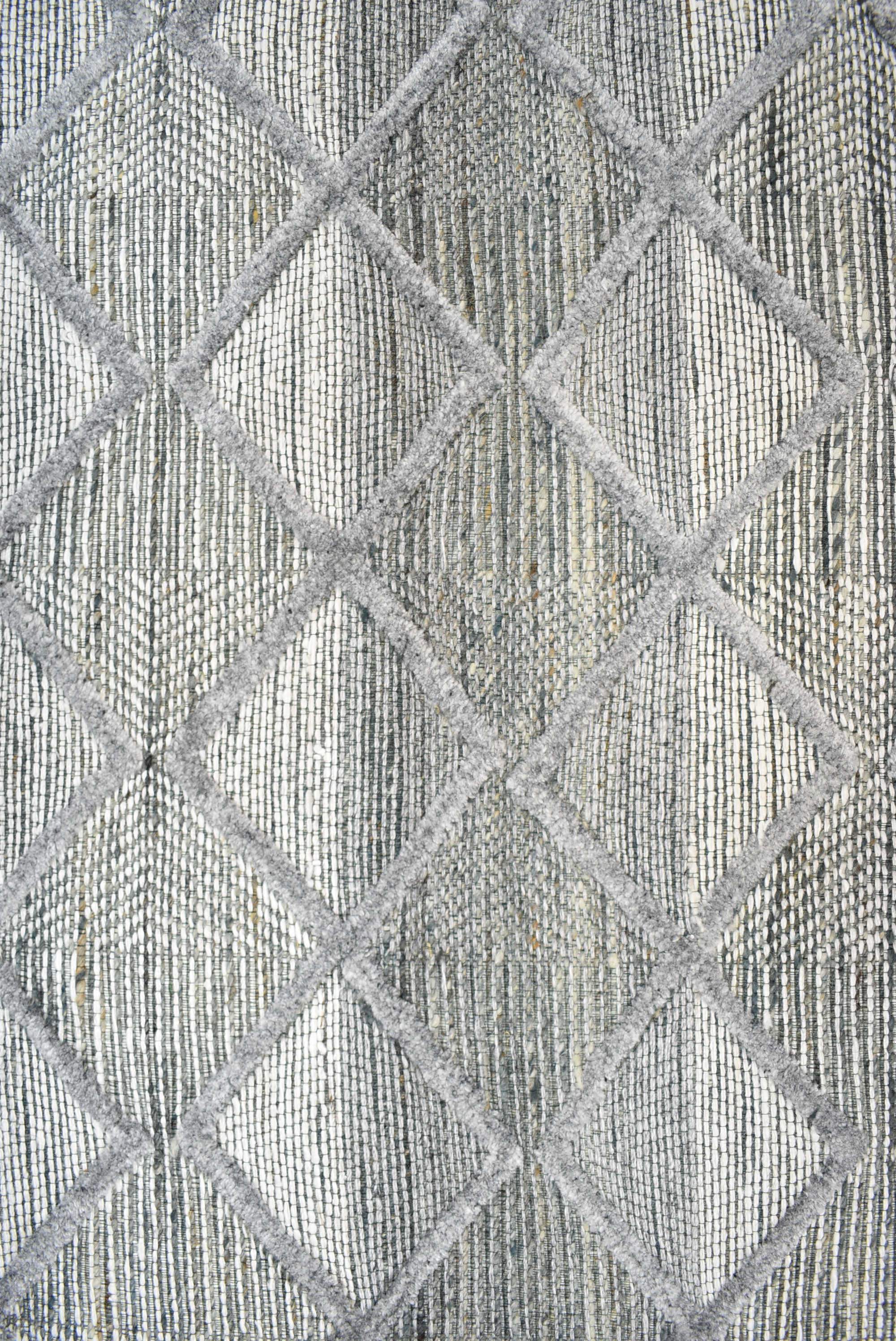 Medina Silver Teal Wool Rug