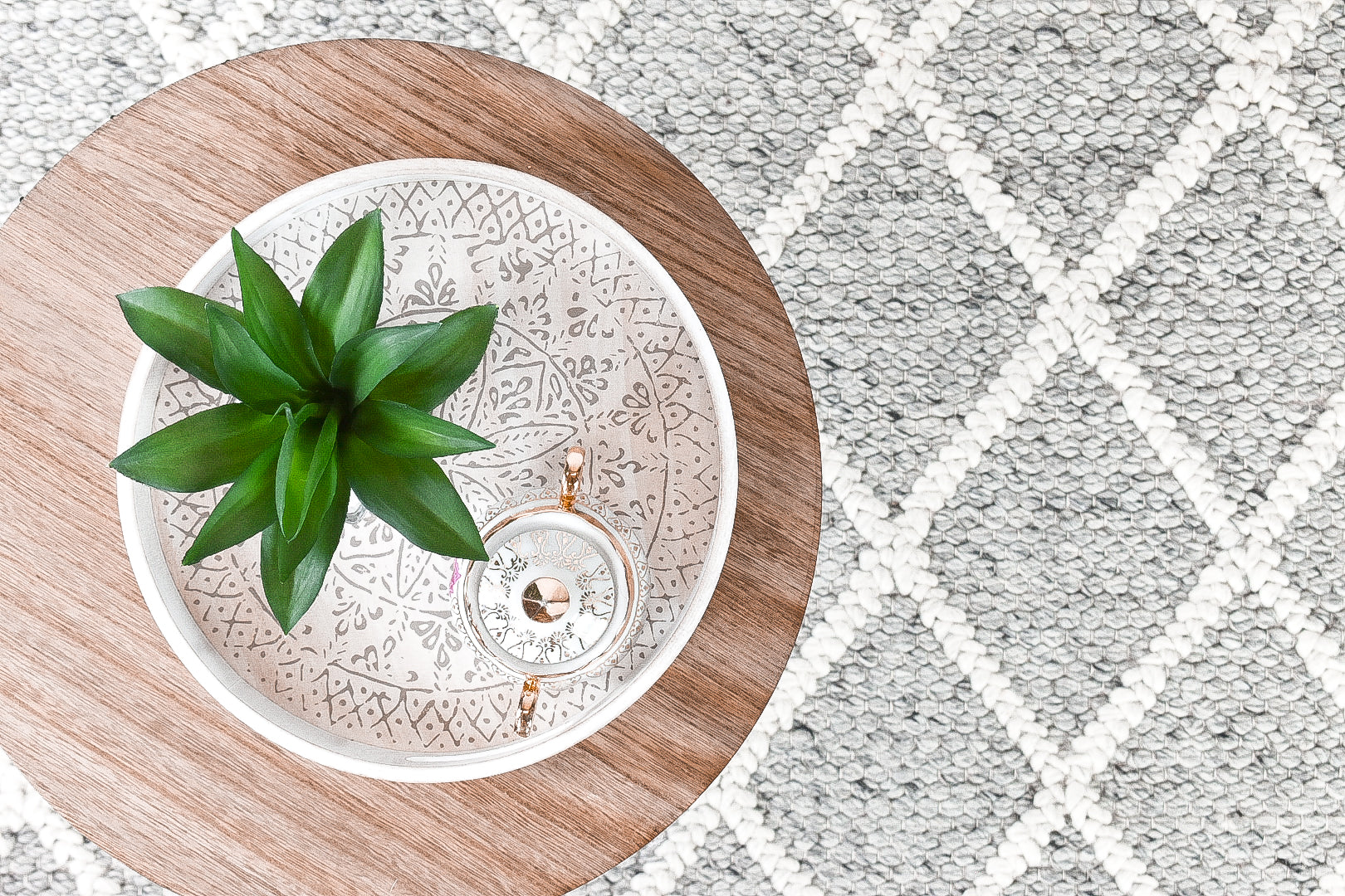 France Wool Grey Rug