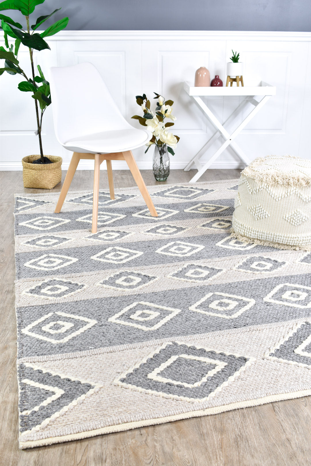Kiwi Wool Grey Rug