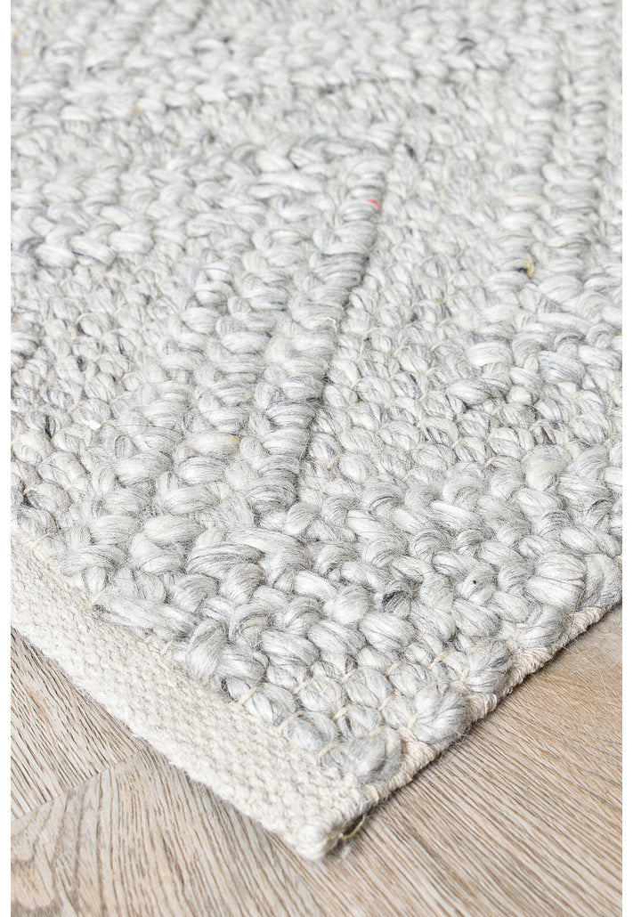 Le Vene Wool Silver Rug