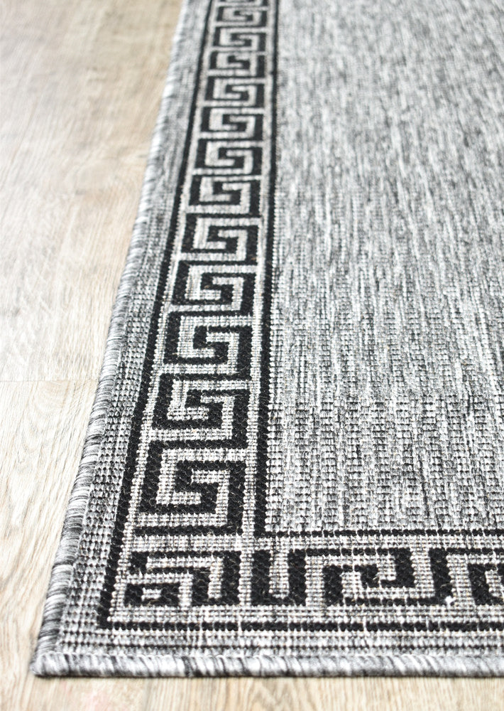 long island Grey Black Rug 7781-DM9E Runner