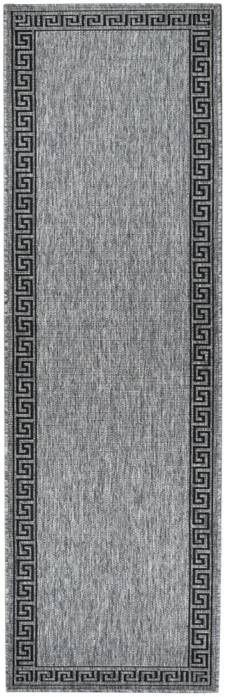 long island Grey Black Rug 7781-DM9E Runner