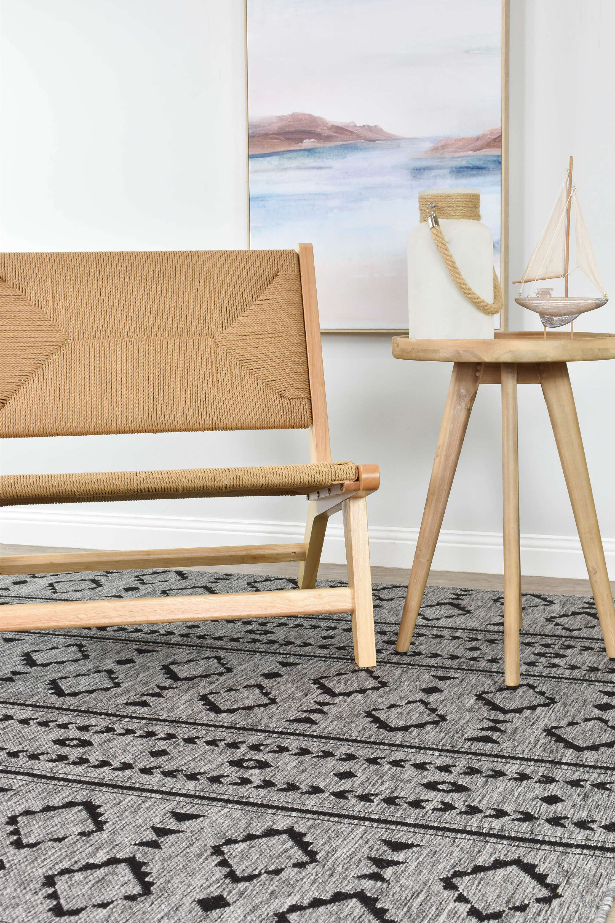 Long Island Dark Grey Rug 3333-DM9E