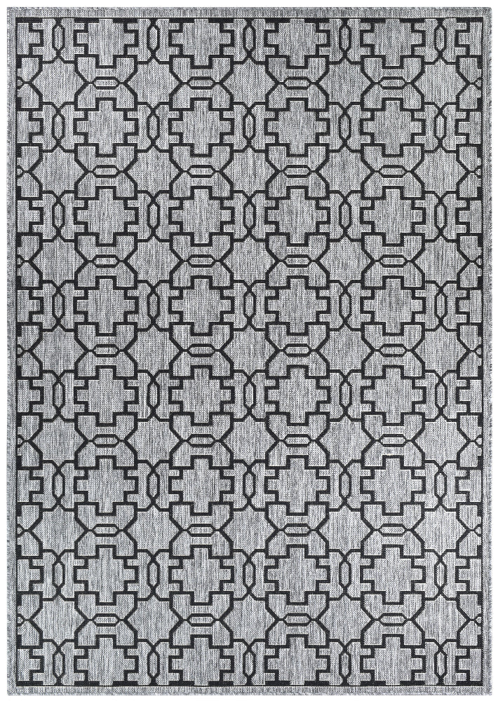 Long Island Grey Black Rug 208-DM9E