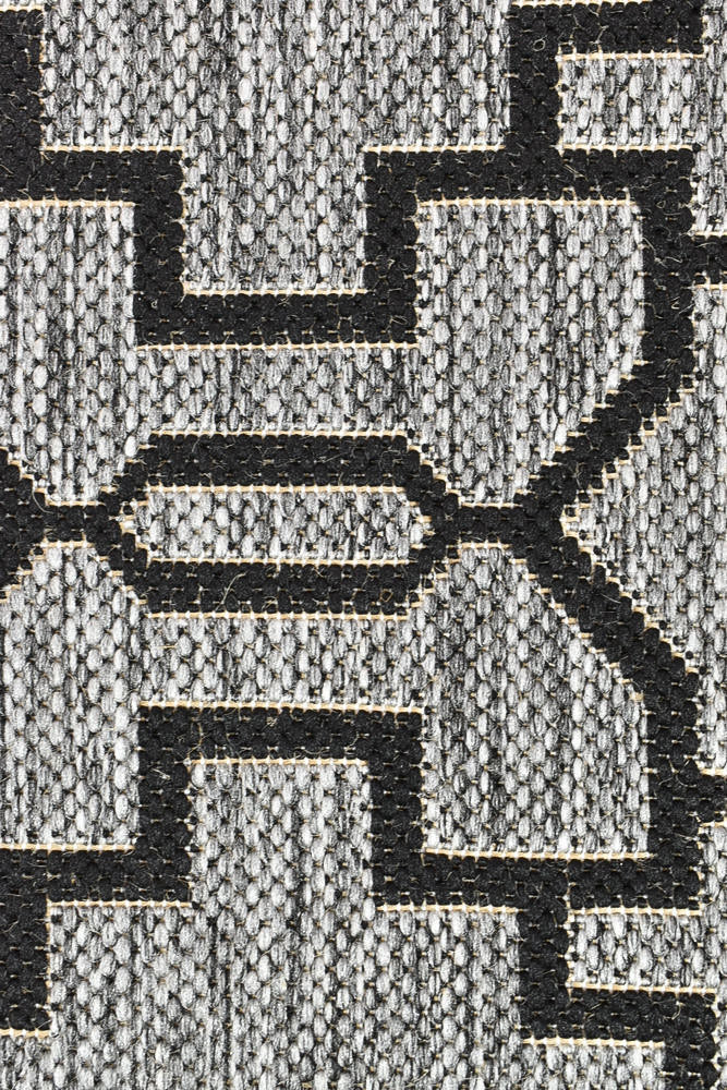 Long Island Grey Black Rug 208-DM9E