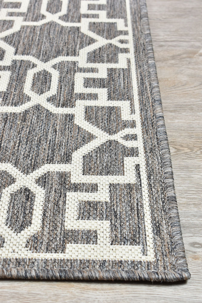 Long Island Brown Cream Rug 208-W71E