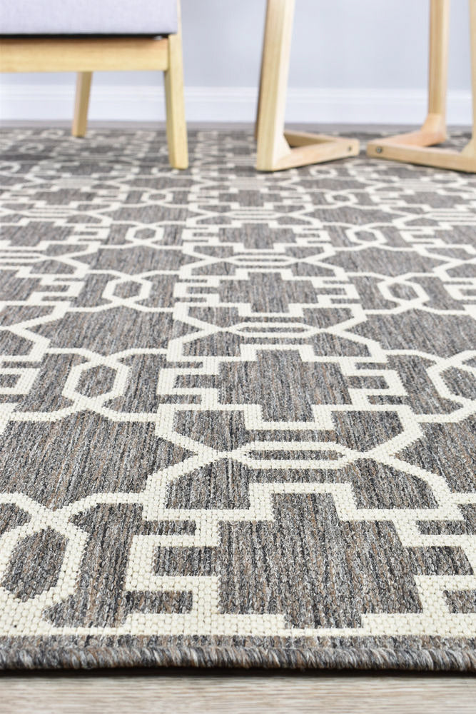 Long Island Brown Cream Rug 208-W71E