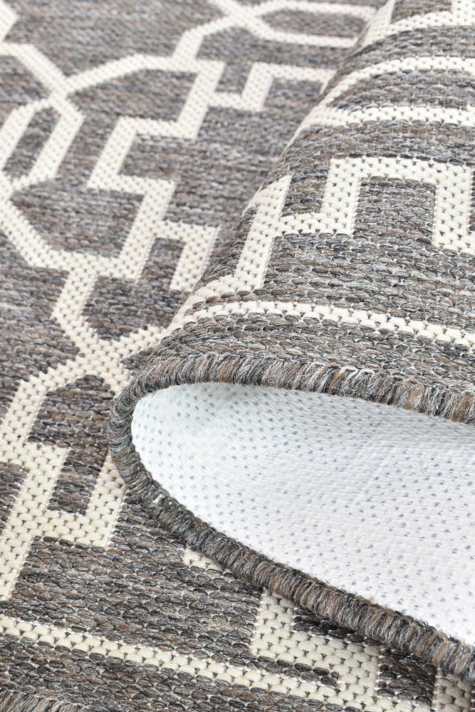 Long Island Brown Cream Rug 208-W71E