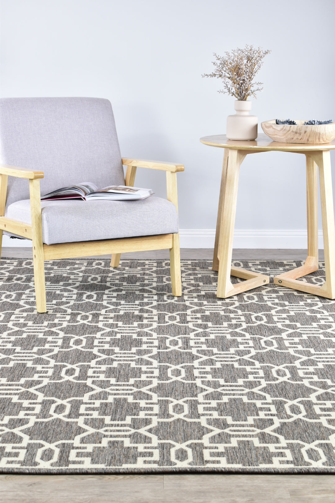 Long Island Brown Cream Rug 208-W71E