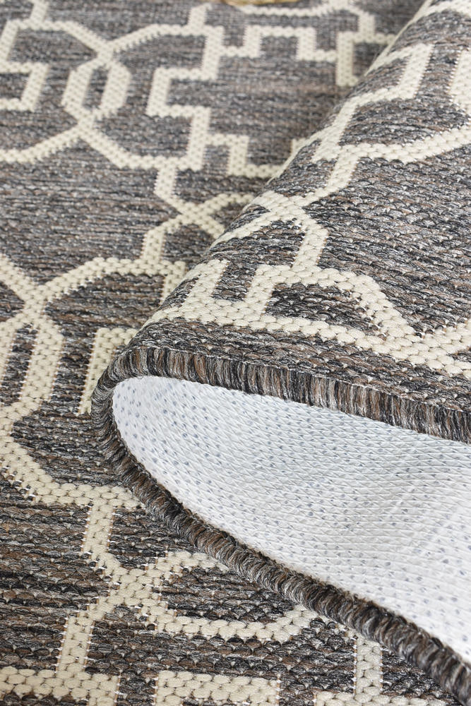 Long Island Brown Cream Rug 208-W71E