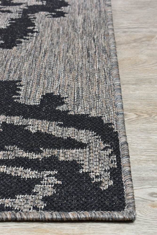 Long Island Brown Black Rug 5605-J48H