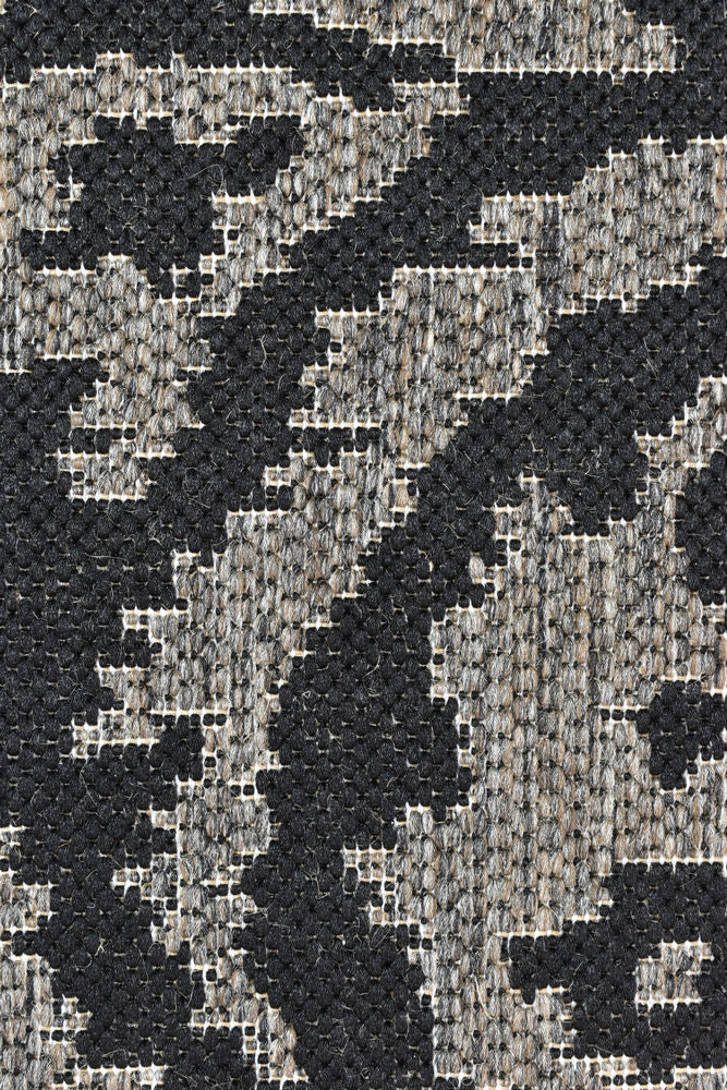 Long Island Brown Black Rug 5605-J48H