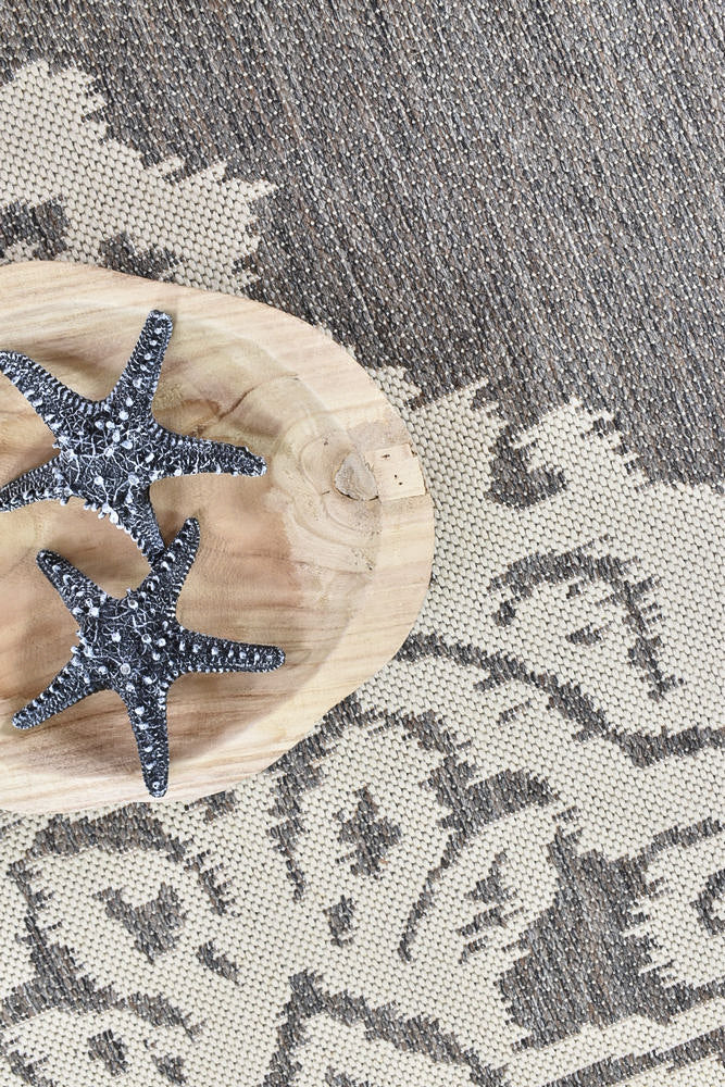 Long Island Brown Cream Rug 5605-W71E