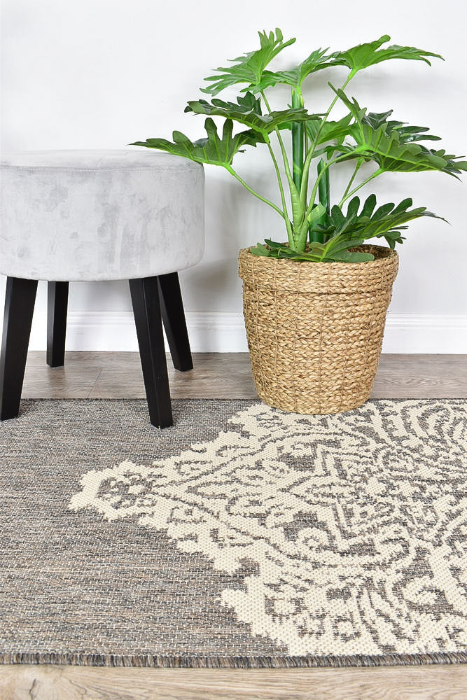 Long Island Brown Cream Rug 5605-W71E
