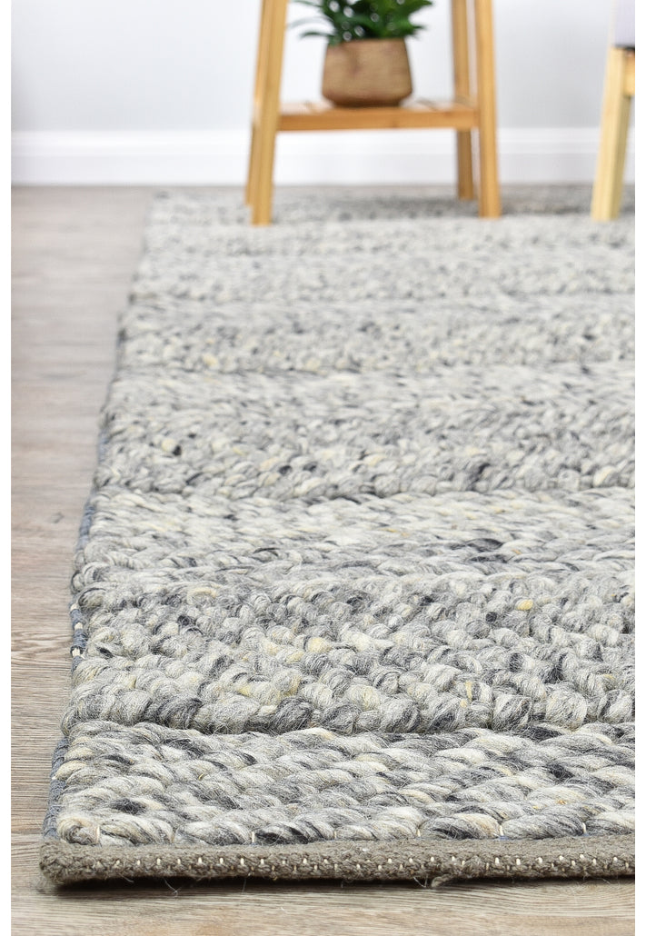 Malanda Grey Wool Rug