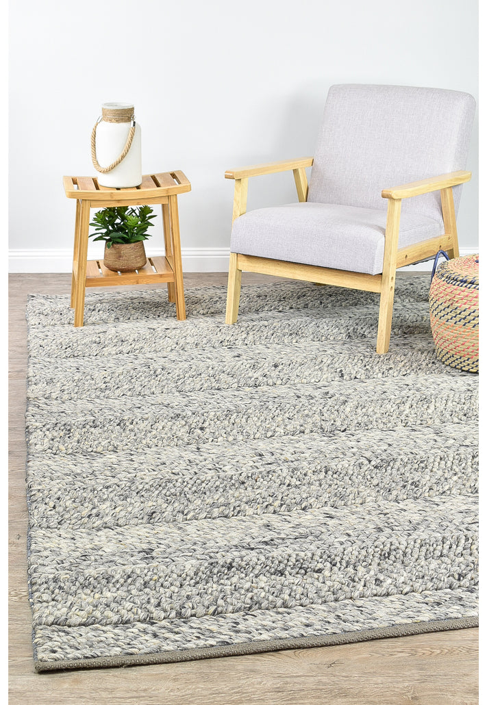 Malanda Grey Wool Rug