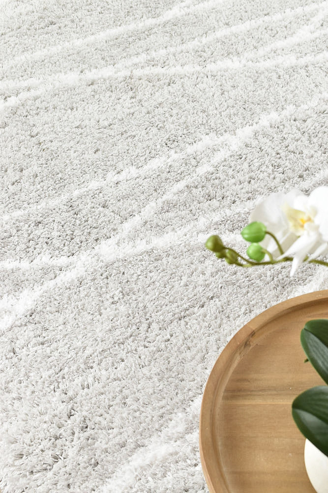 Mascot Shaggy Light Grey Rug 8741A