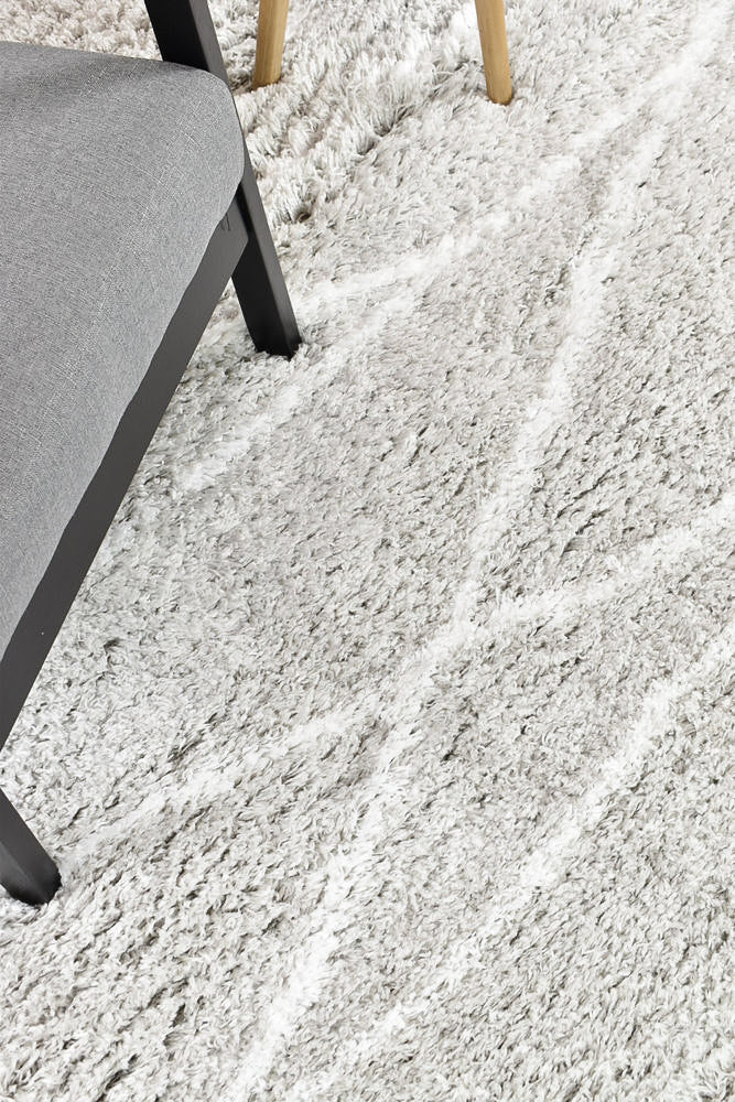 Mascot Shaggy Light Grey Rug 8741A