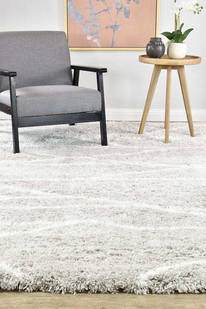 Mascot Shaggy Light Grey Rug 8741A